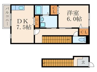 ソレジオ頃末の物件間取画像